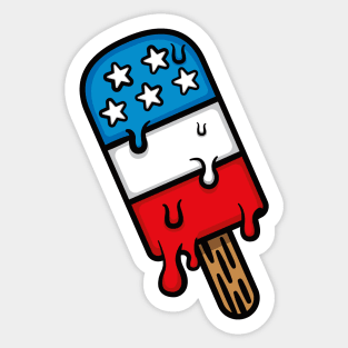 American Popsicle (Blue) Sticker